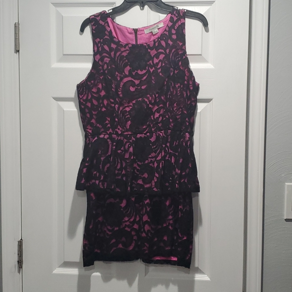 Forever 21 lace peplum dress.